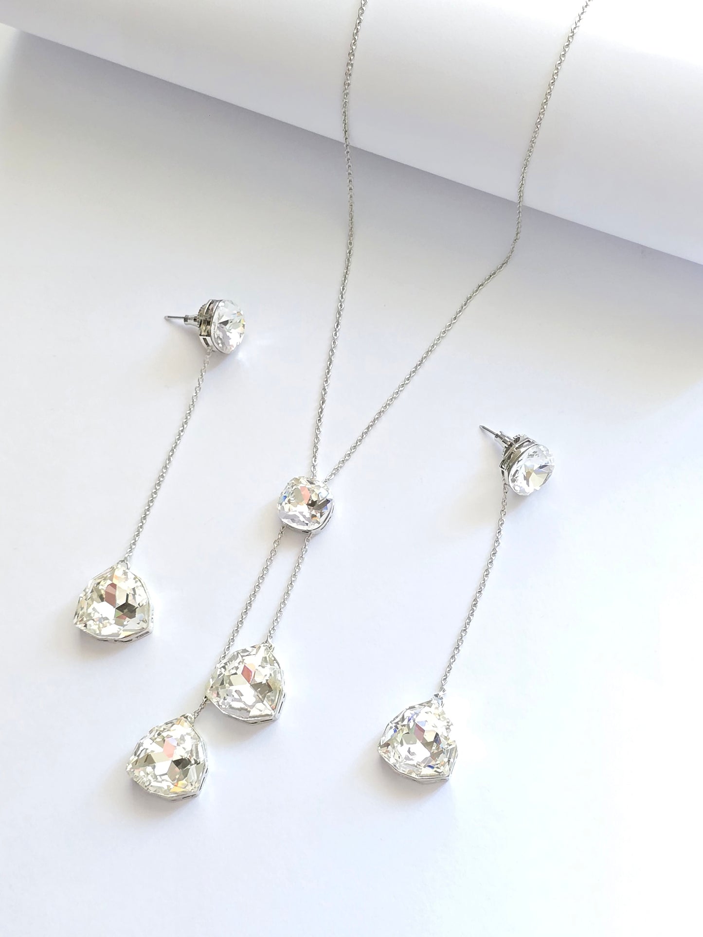 Trio Crystal Necklace Set