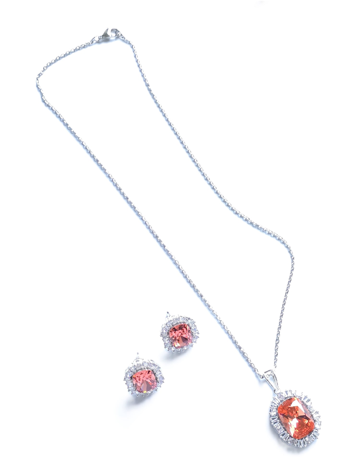 Zara CZ Crystal Pendant Set