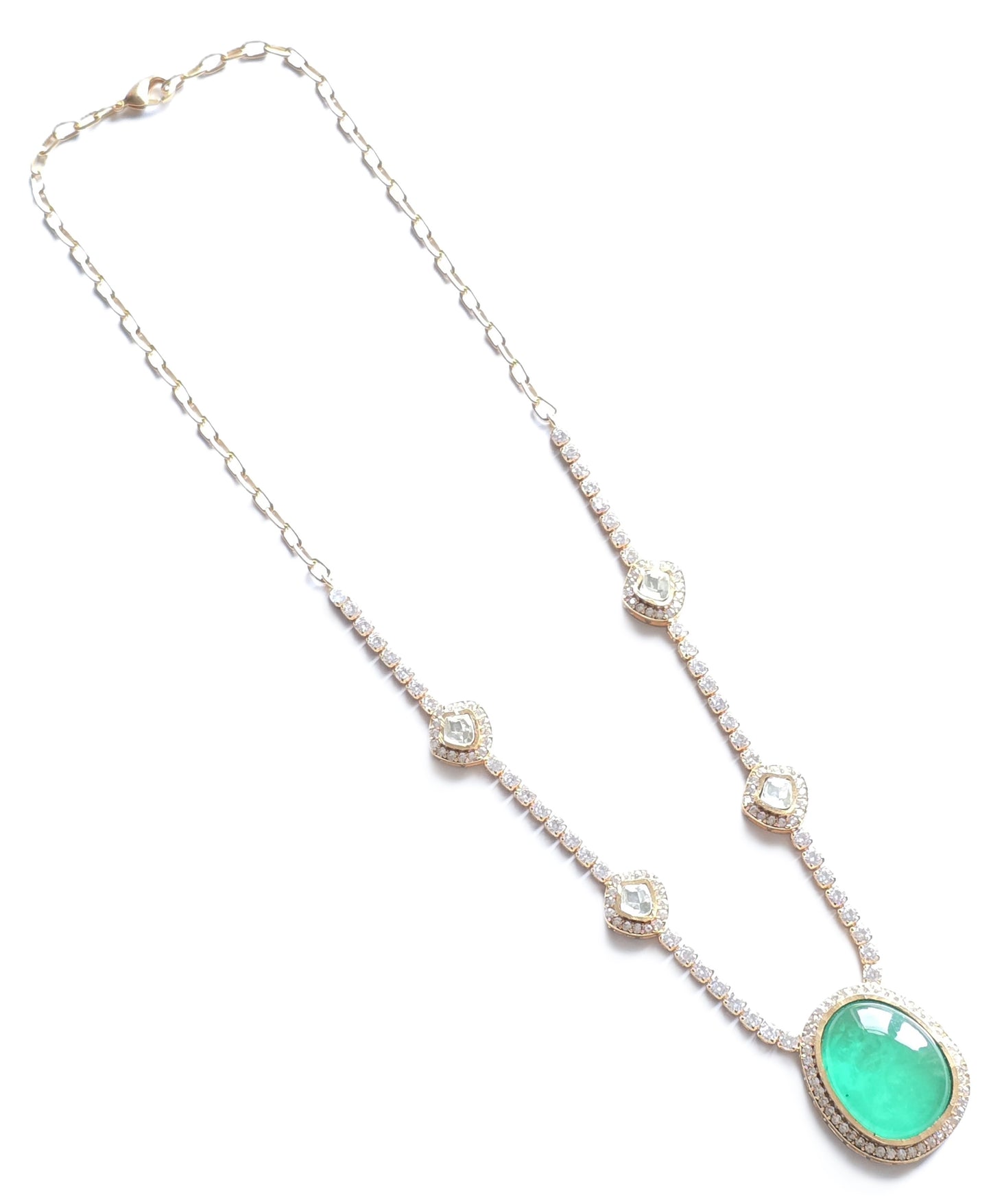 Juliette CZ & Pota Doublet Necklace Set