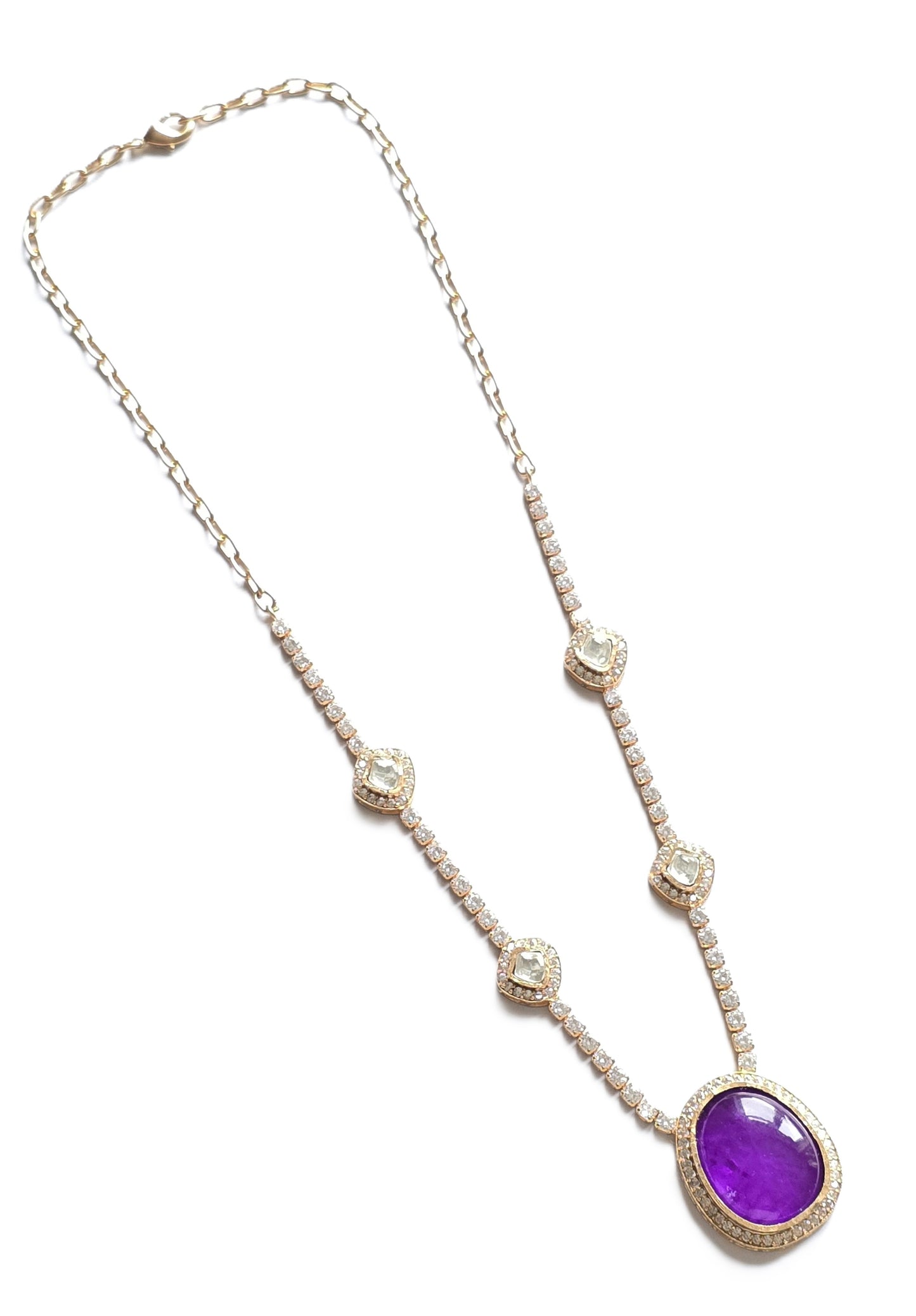 Juliette CZ & Pota Doublet Necklace Set