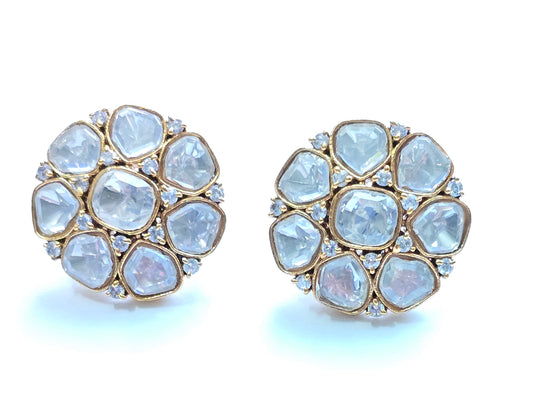 Daisy Moissanite Studs Earrings