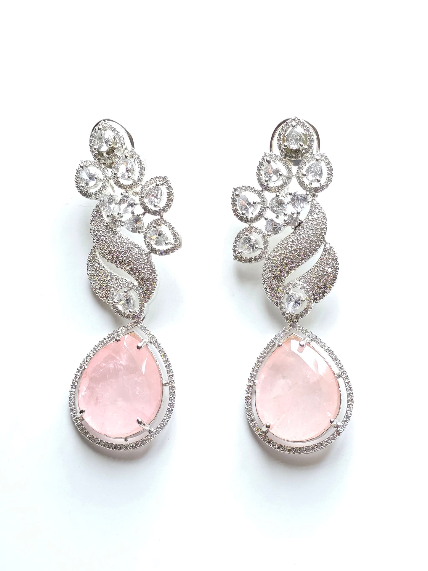 The Elena CZ & Doublet Stone Statement Earrings