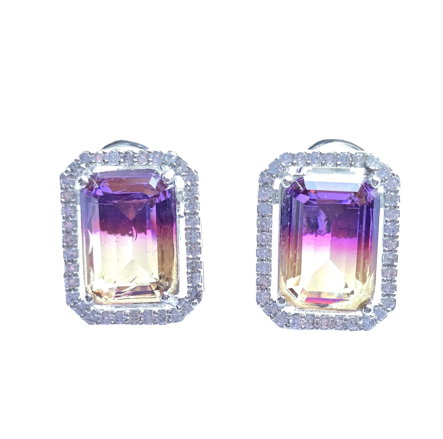 Dual Shade Crystal Studs