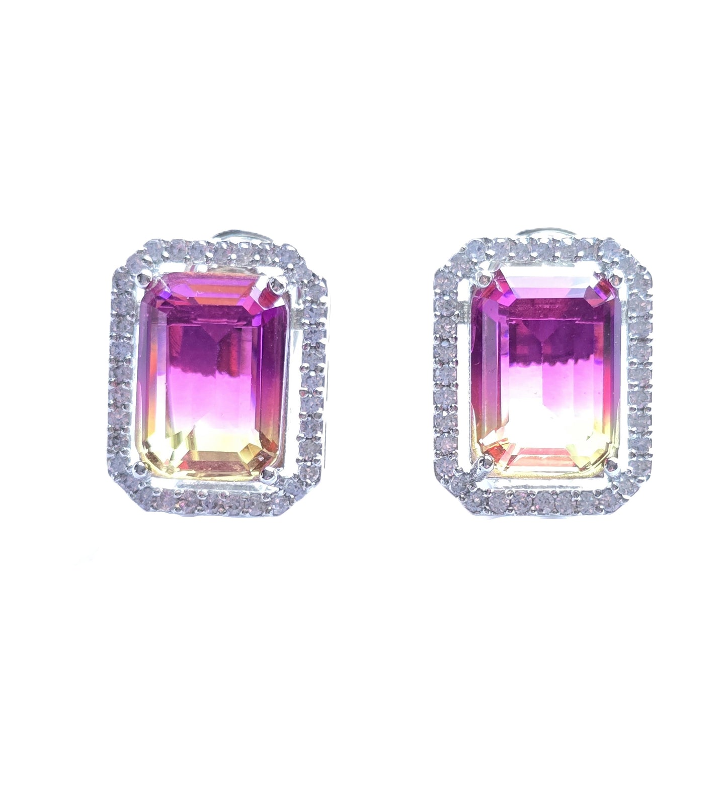 Dual Shade Crystal Studs