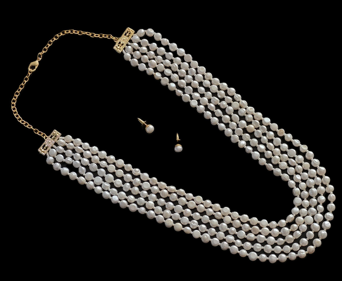 Hazel- Multi-Strand Pearl Necklace