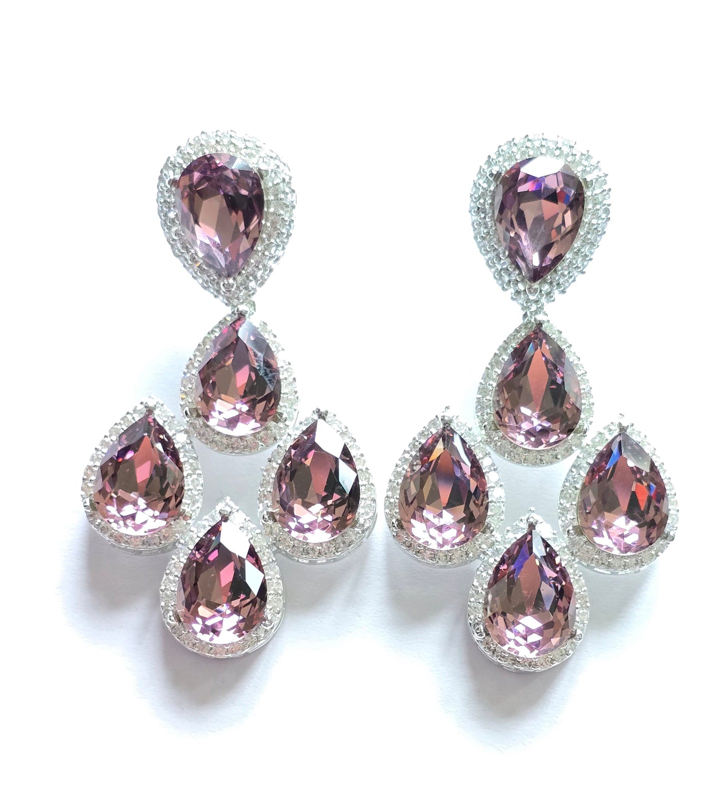 Jessica Crystal Dangle Earrings