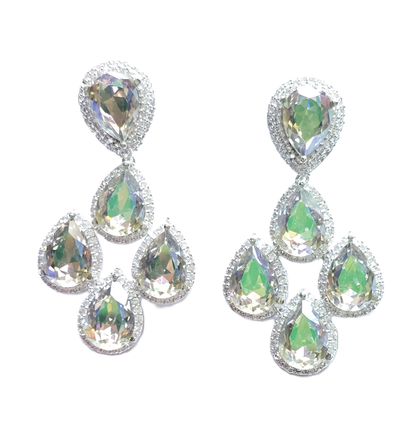 Jessica Crystal Dangle Earrings