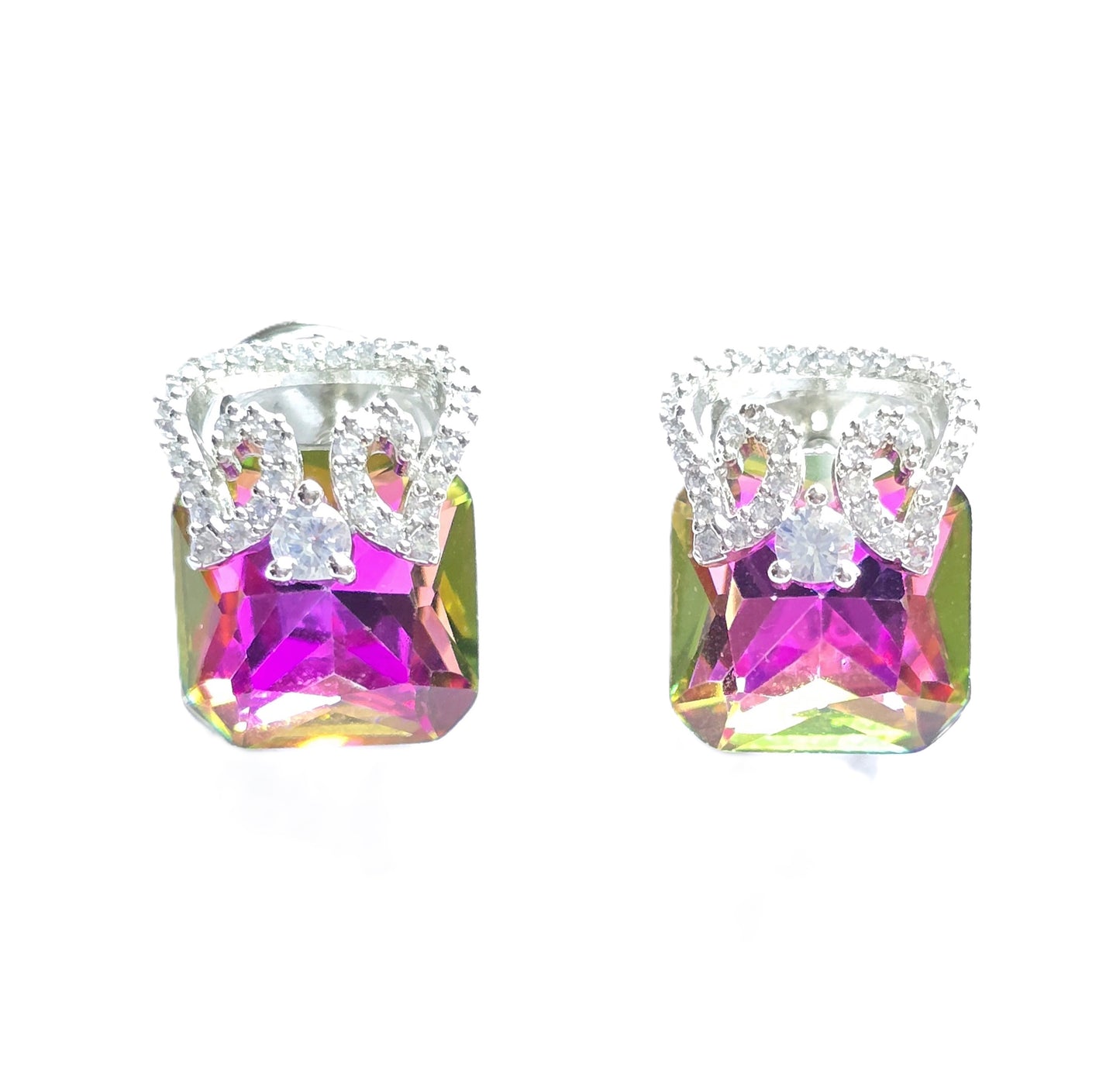 Ella Zircon Crystal Pendant Set