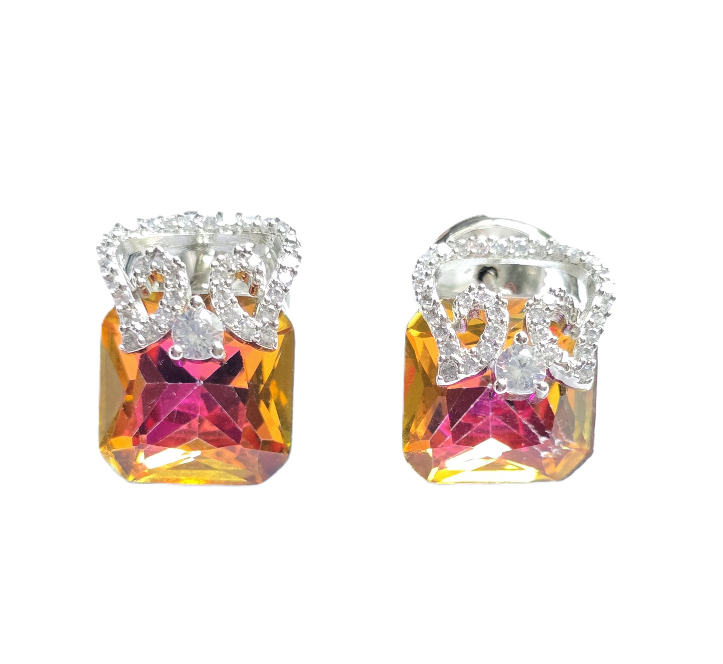 Ella Zircon Crystal Pendant Set