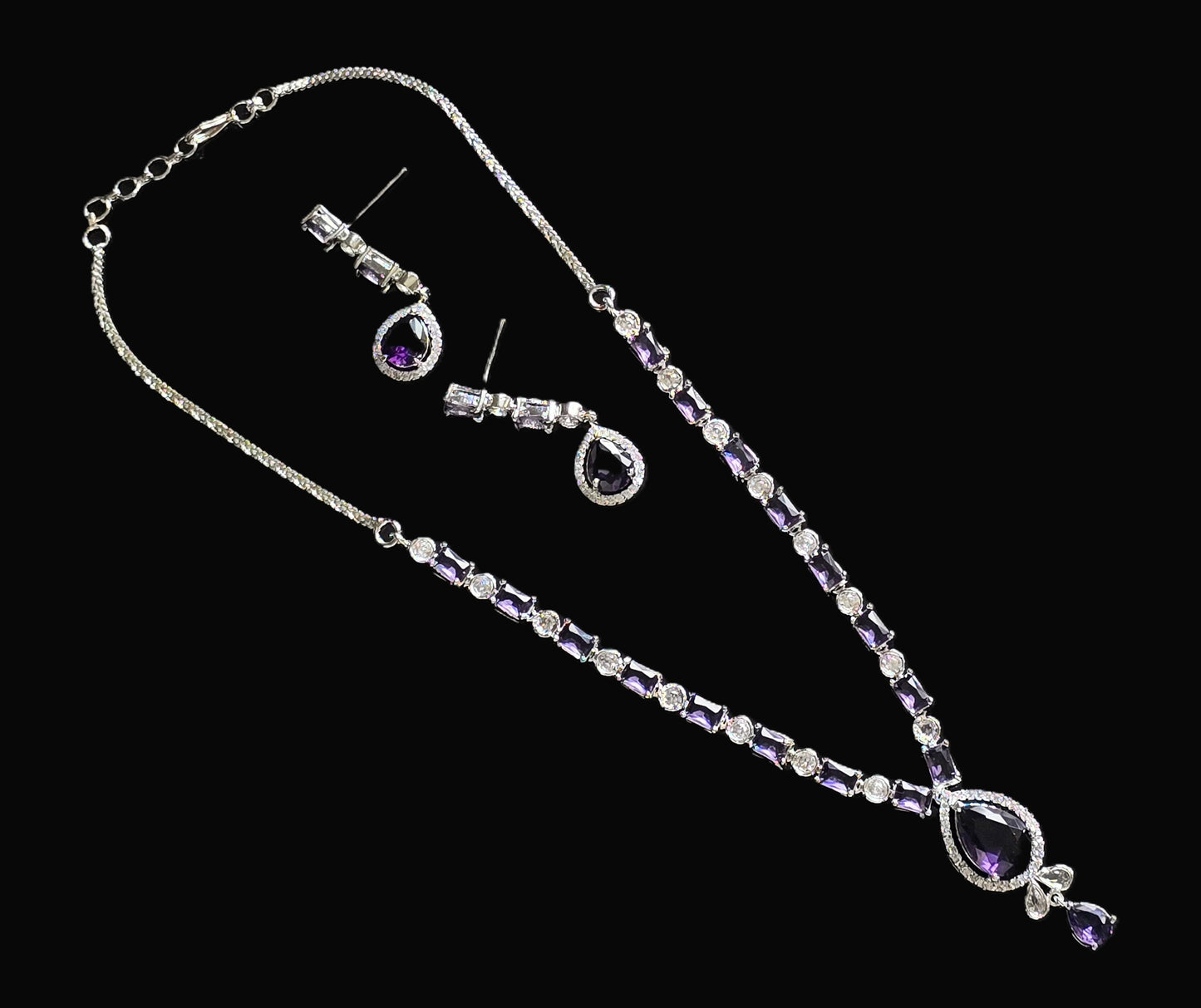 Cubic Zirconia Necklace Set