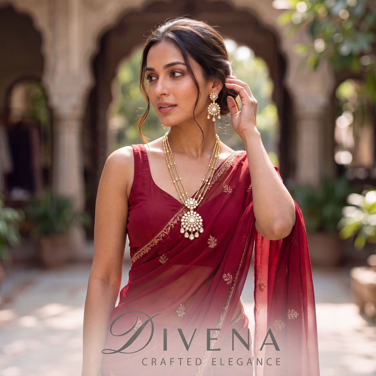 Elowen Moissanite Necklace Set