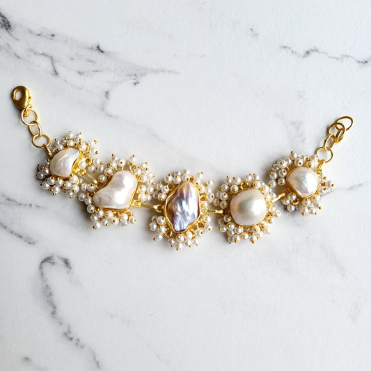 Amelia Baroque Pearl Bracelet