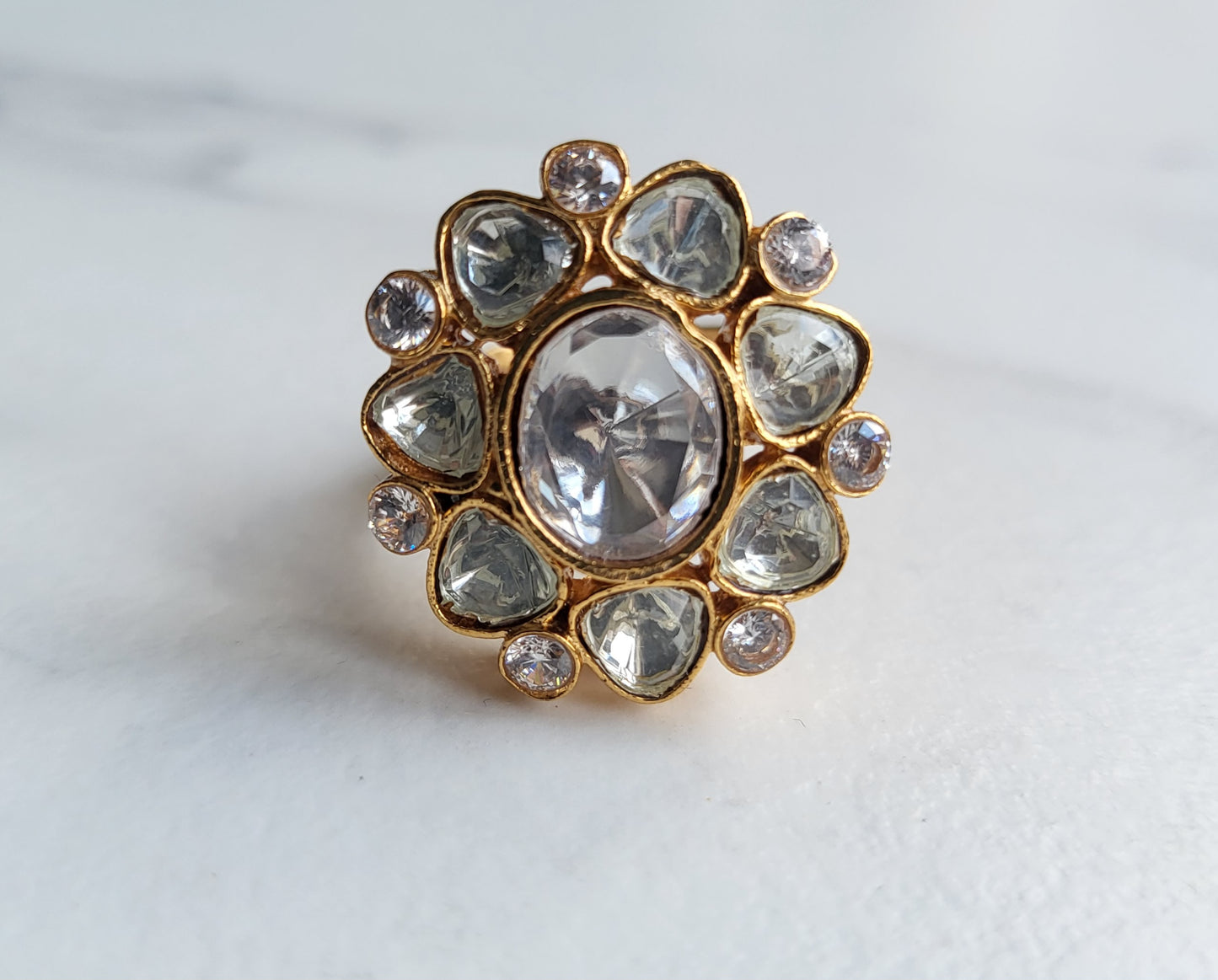 Amelia Moissanite Adjustable Ring