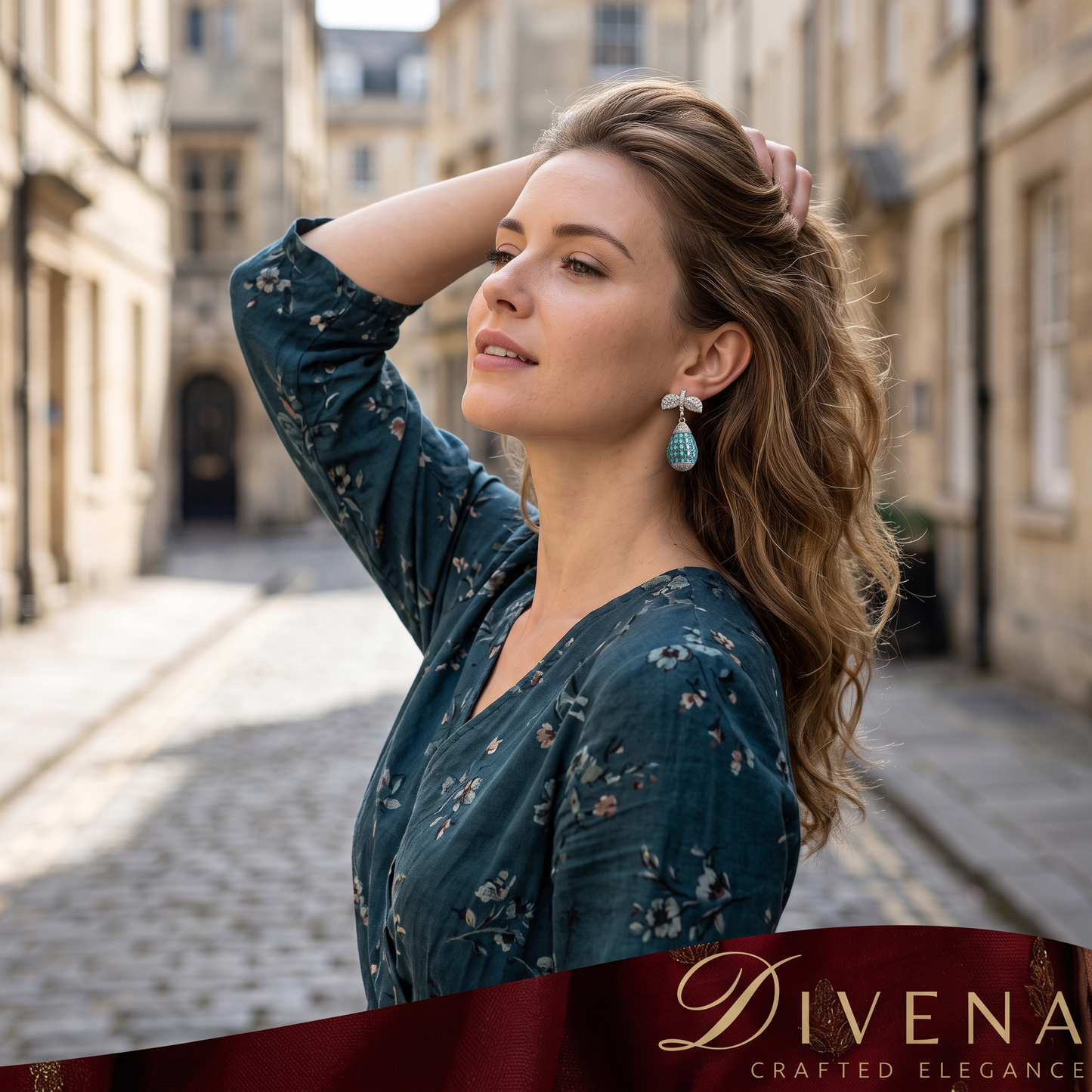 Marnie Invisible Setting Drop Earrings