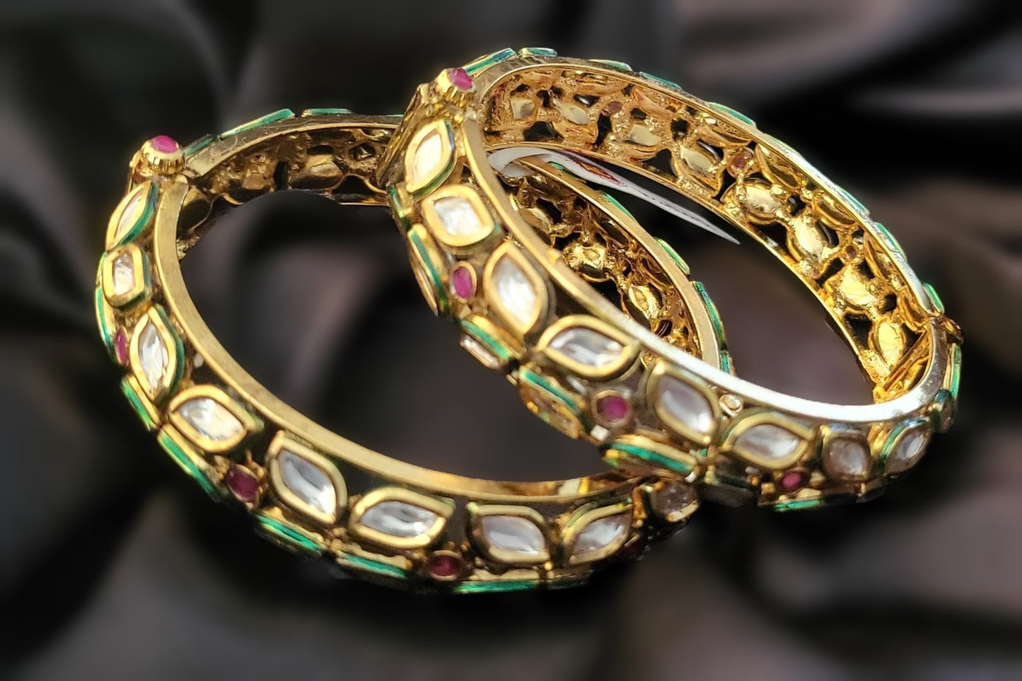 Aria Kundan Bangles Pair