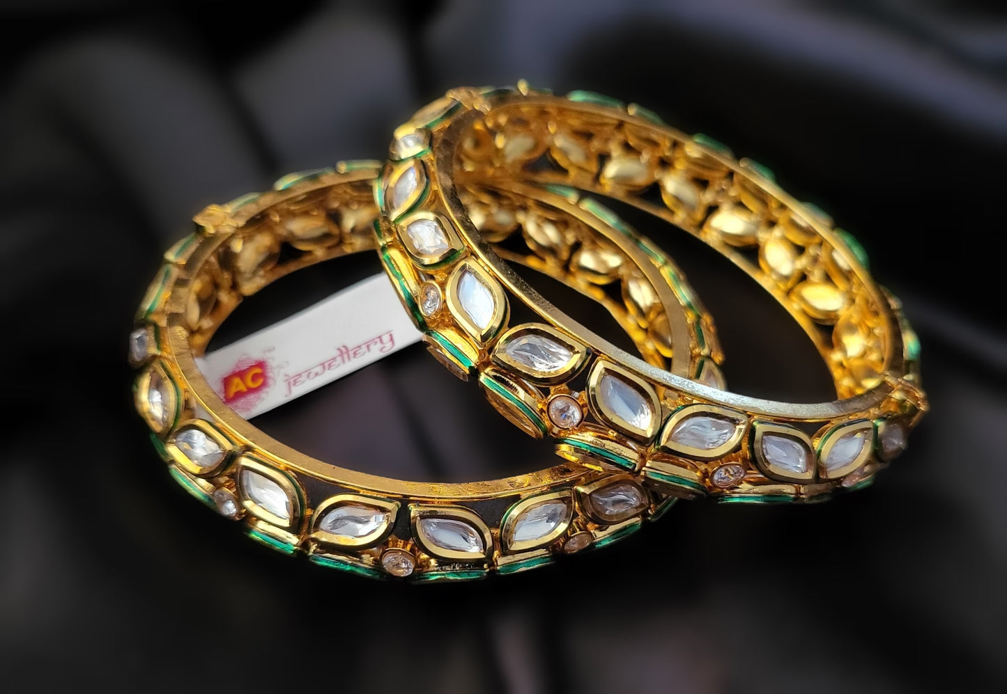 Aria Kundan Bangles Pair