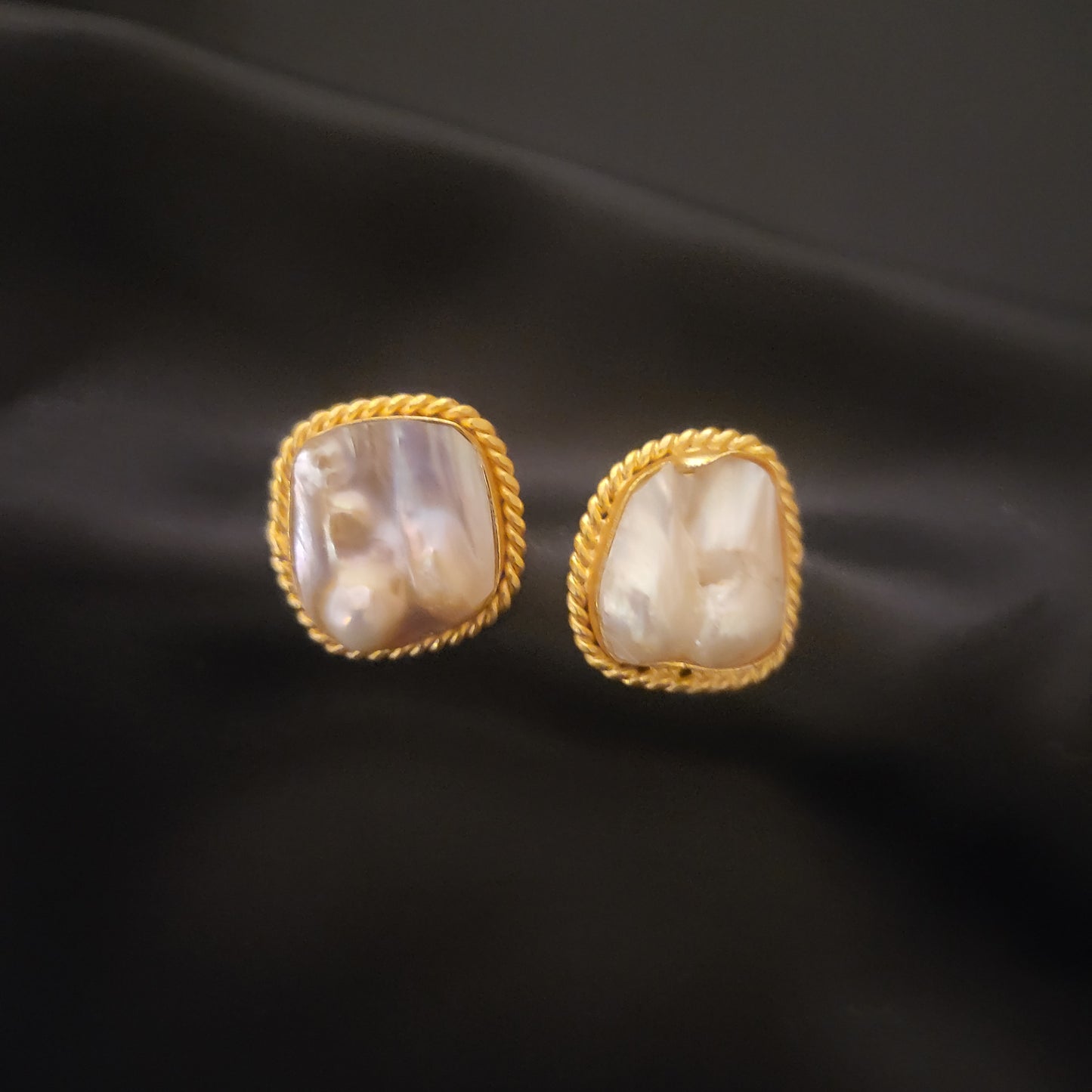 Baroque Pearl Stud-2