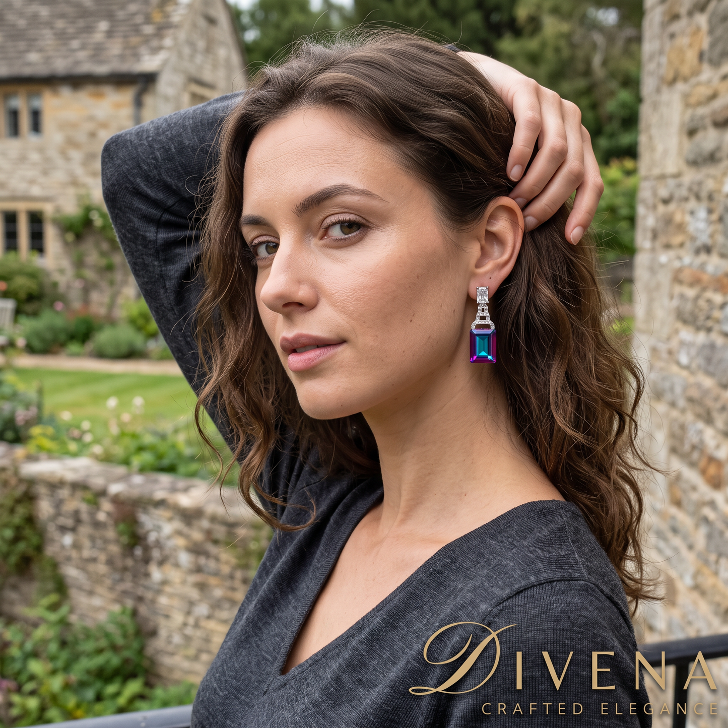 Hazel Crystal Earrings
