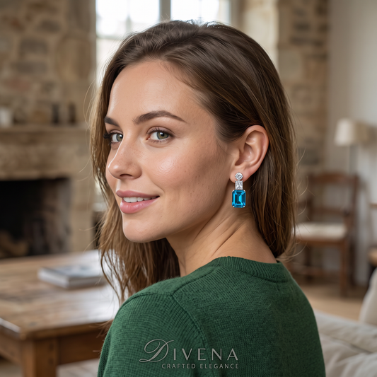 Florence Crystal & Moissanite Earrings