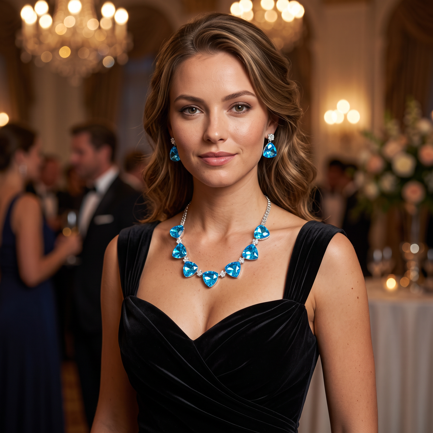 Bethany Crystal Necklace Set