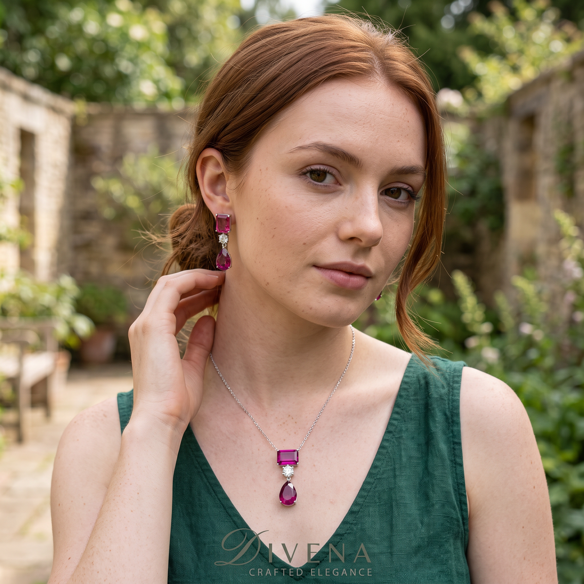 Ava Doublet Stone Pendant