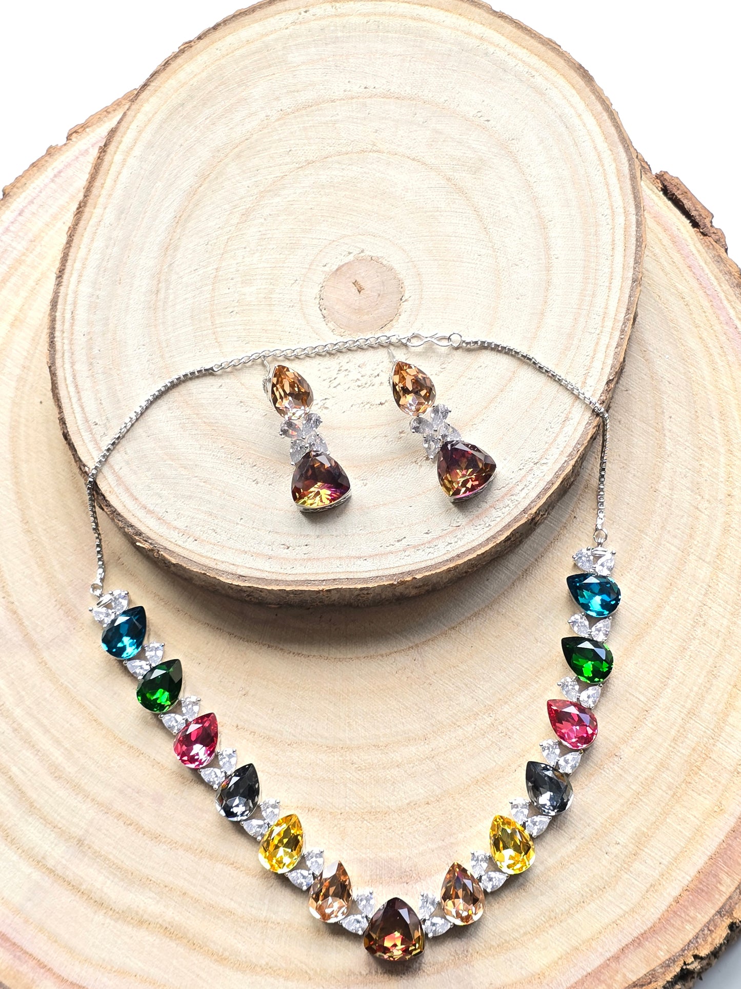 Chelsea Crystal Necklace Set