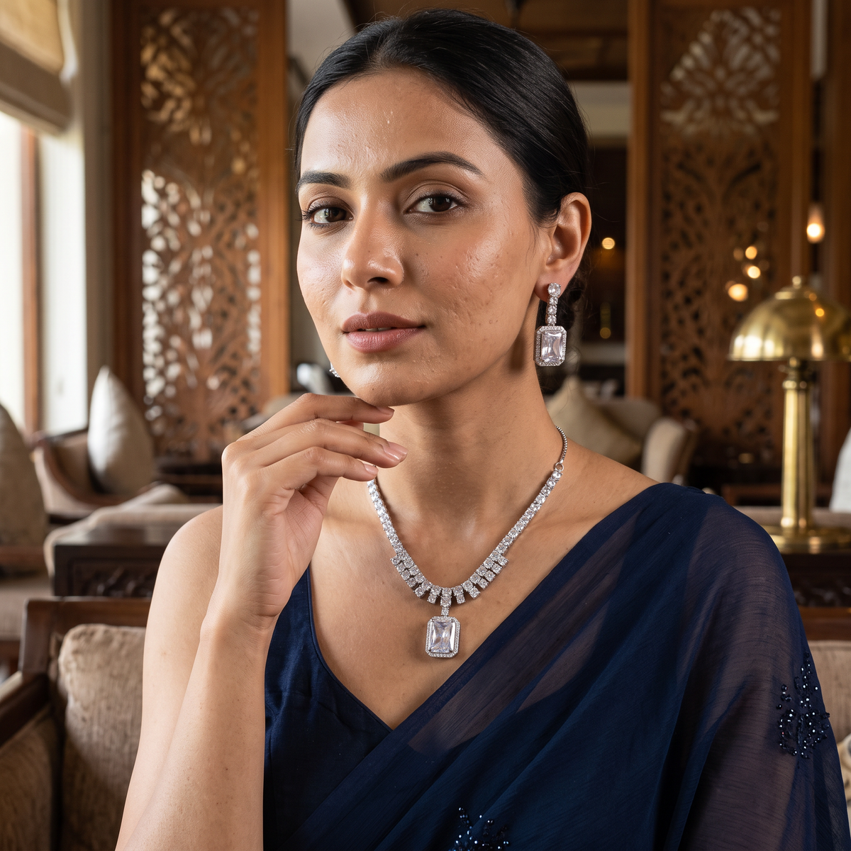 Isabel Crystal Necklace Set