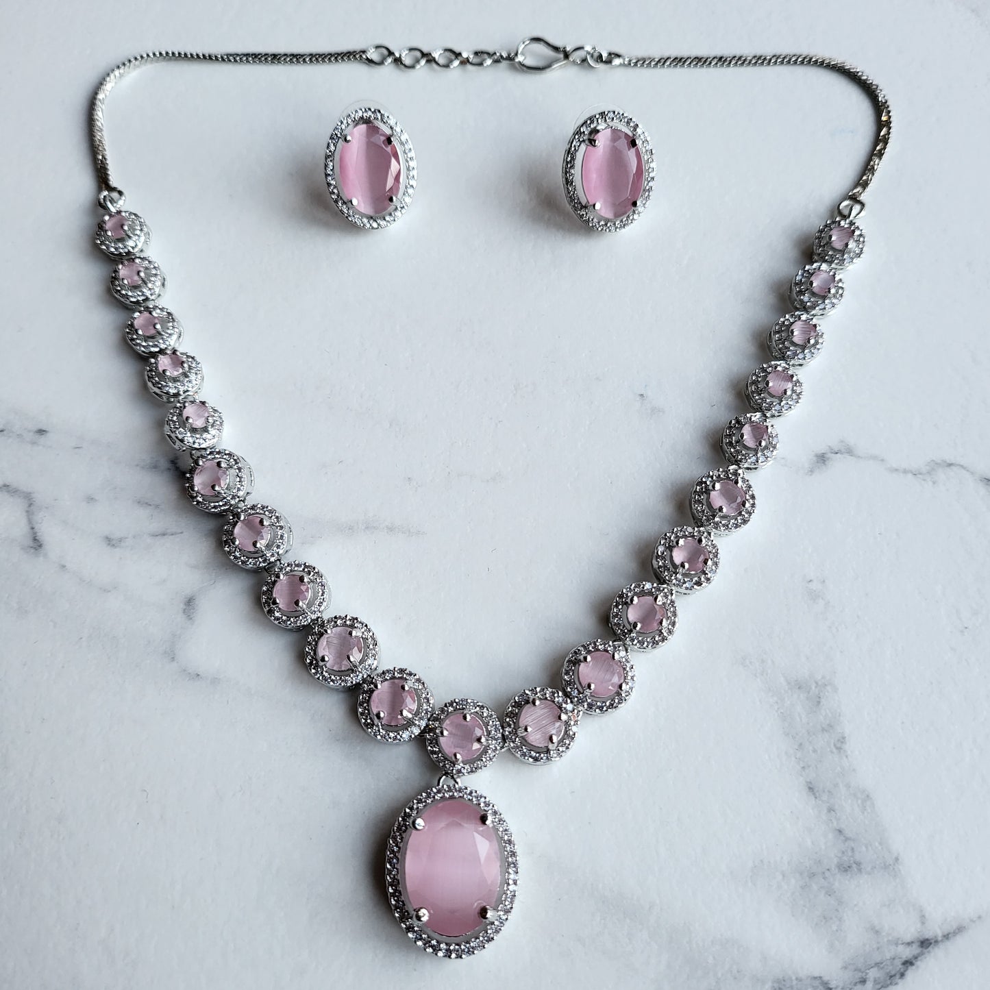 Colette CZ Statement Necklace Set