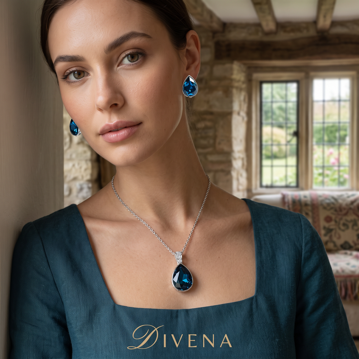Tear Drop Crystal Pendant