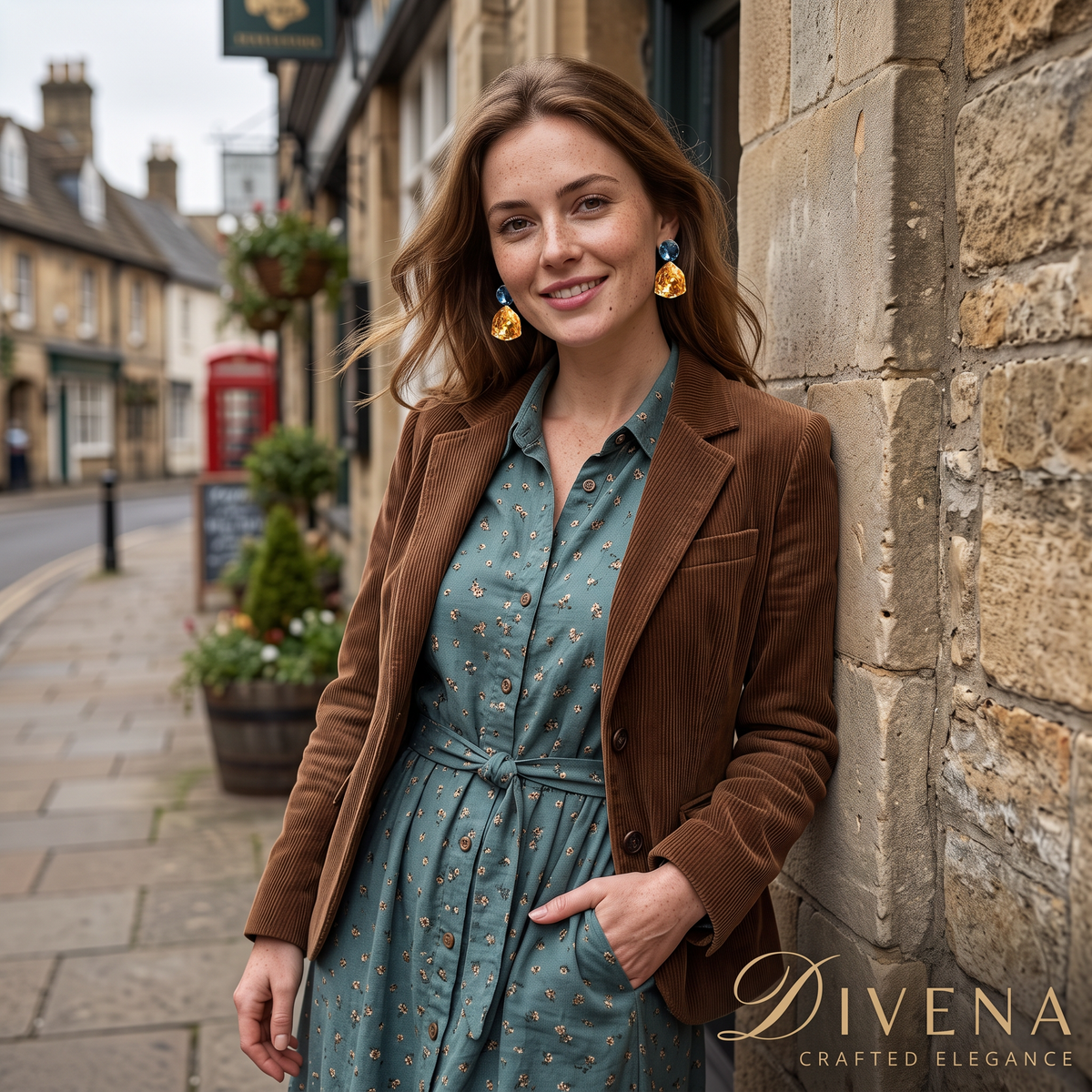 Gemma Dual Tone Crystal Dangle Earrings