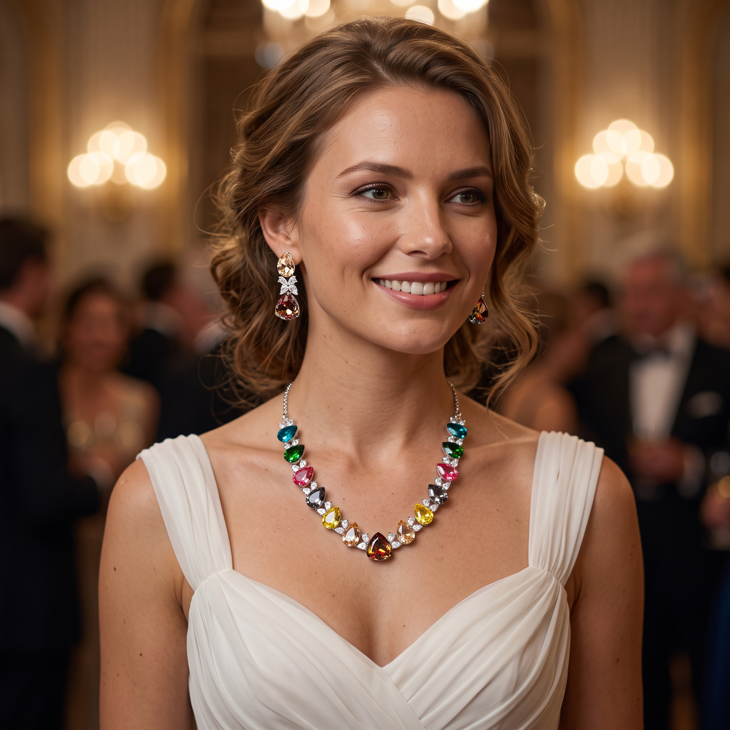 Chelsea Crystal Necklace Set