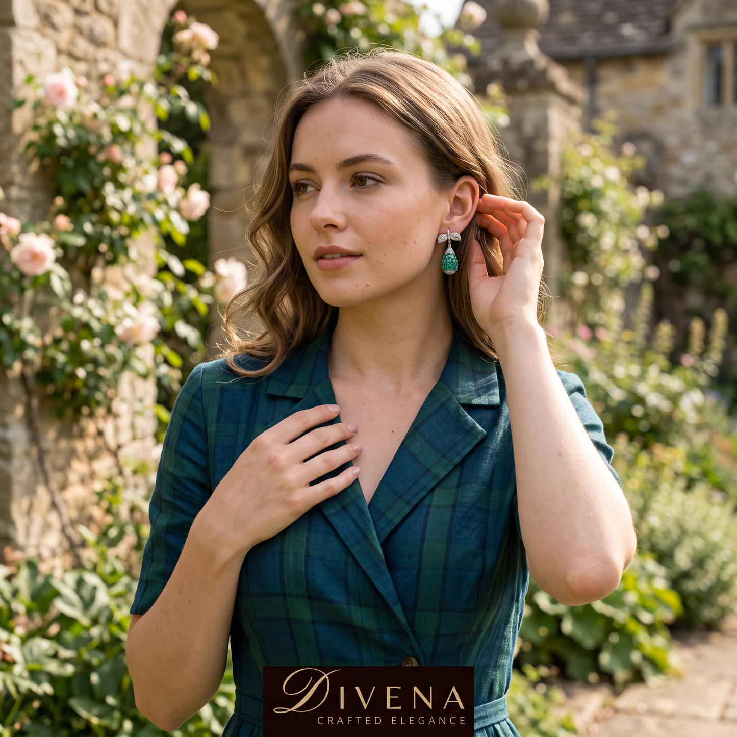 Marnie Invisible Setting Drop Earrings