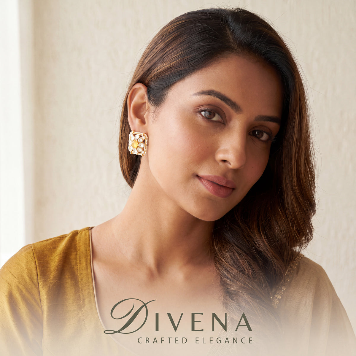 Zoe Moissanite Doublet Studs – Divena handcrafted Indian jewellery