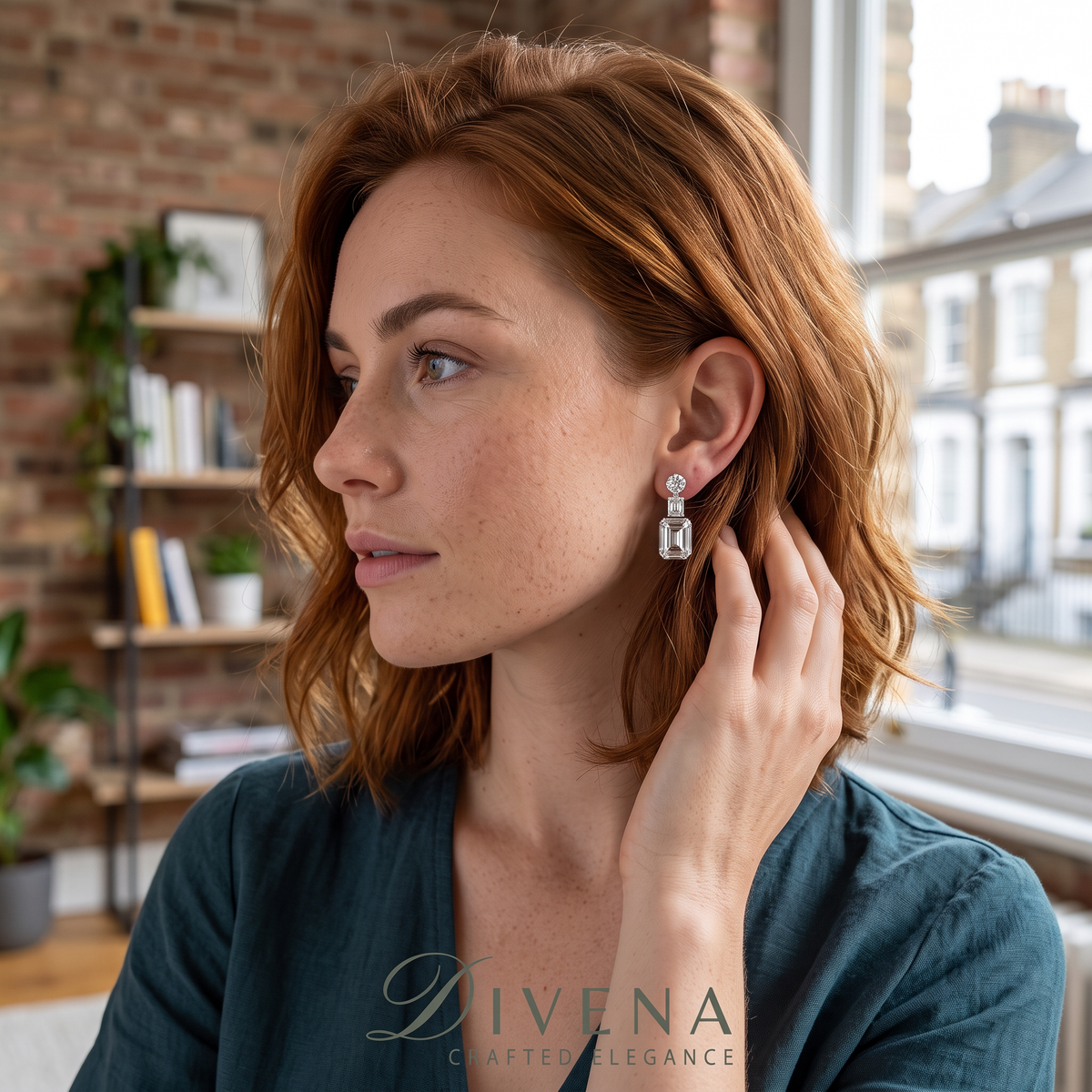 Florence Crystal & Moissanite Earrings