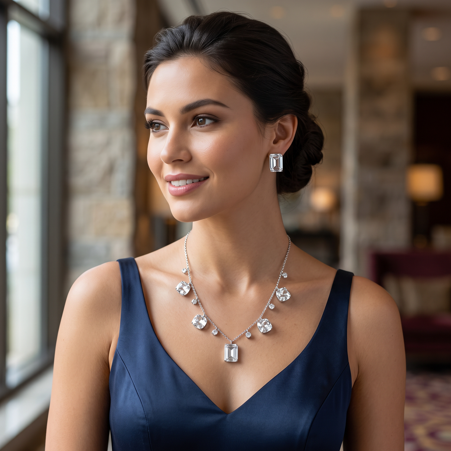 Lauren Geometric Crystal Set