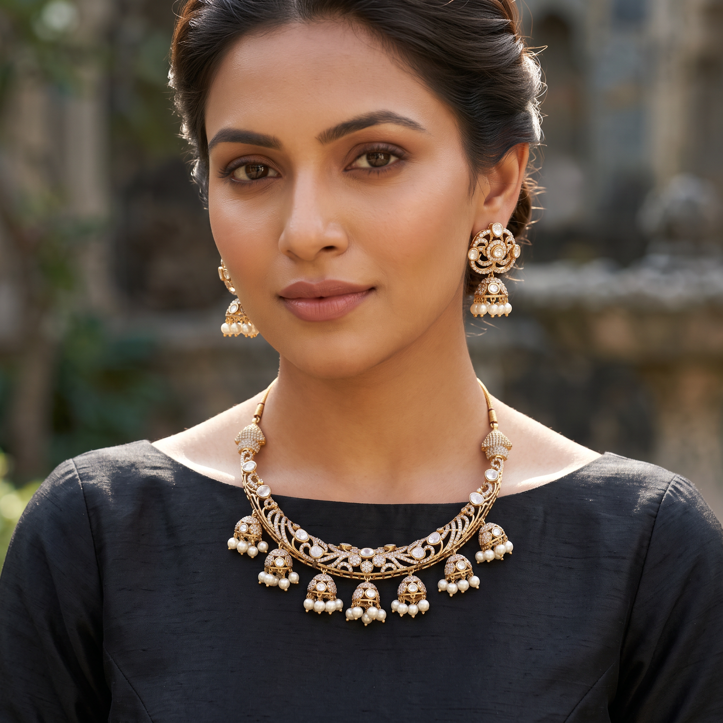 Haniya Moissanite Necklace Set