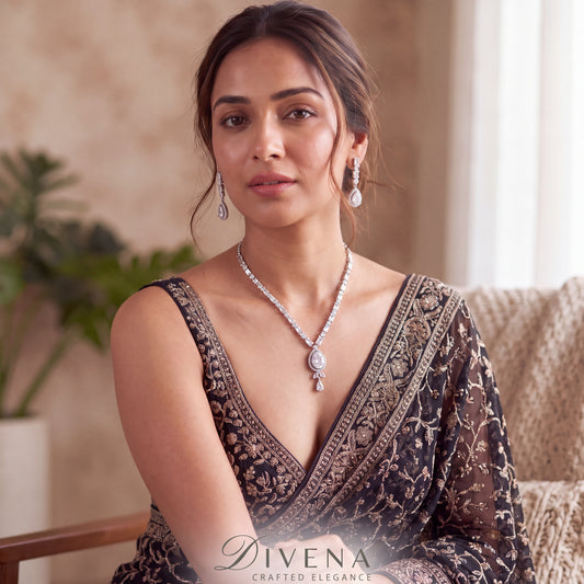 Cubic Zirconia Necklace Set