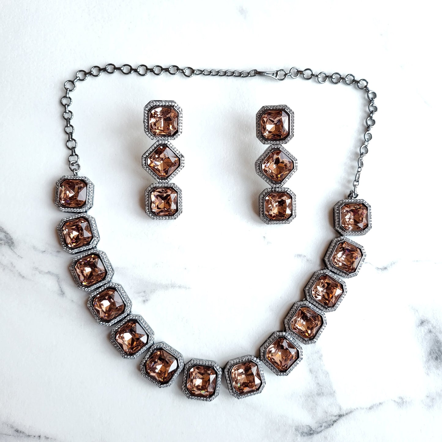 Layla Crystal Necklace Set