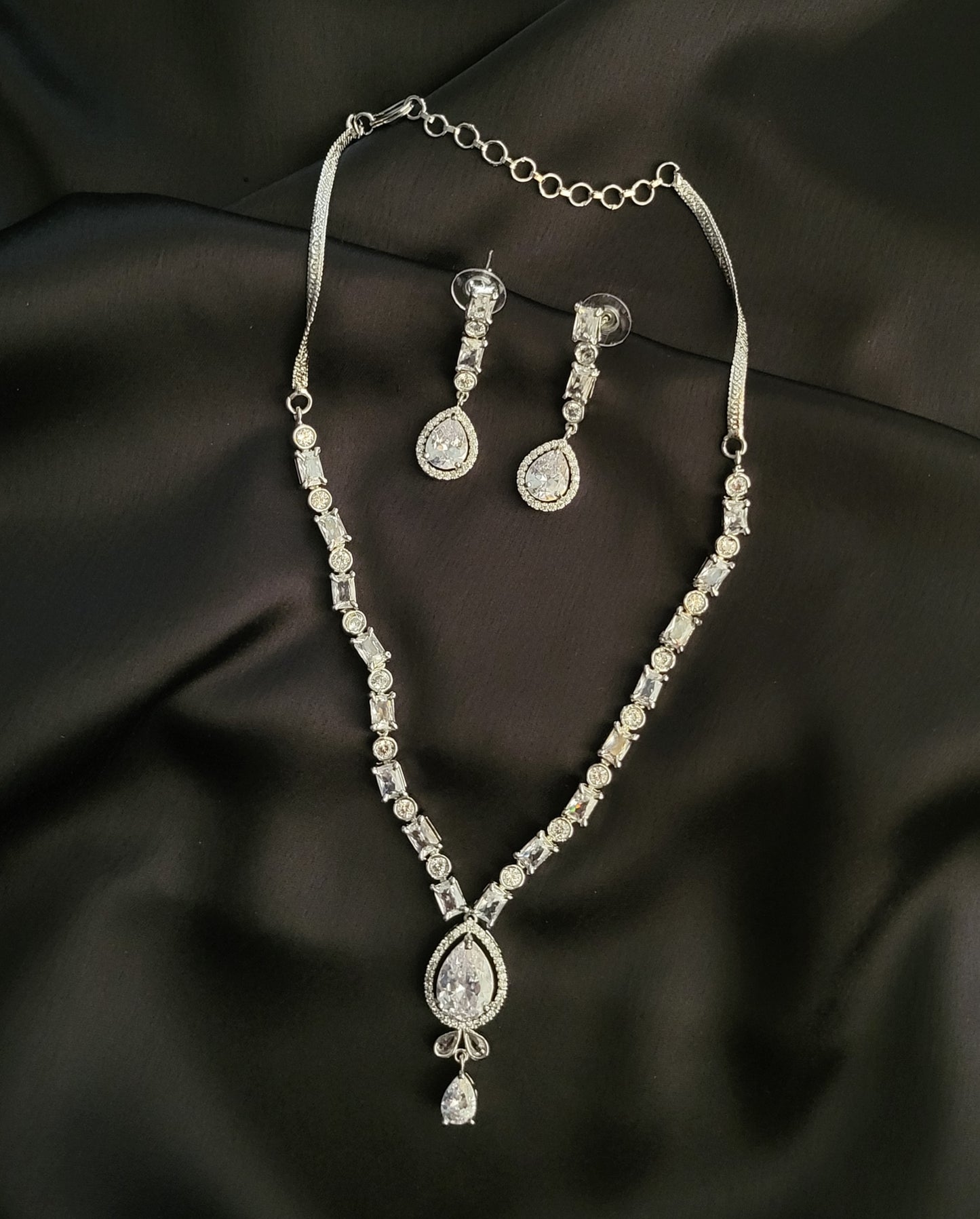 Cubic Zirconia Necklace Set