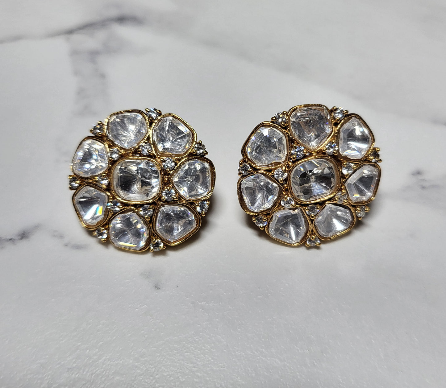 Daisy Moissanite Studs Earrings