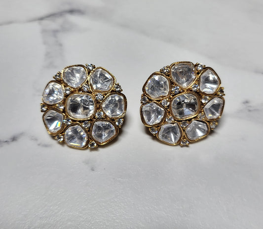 Daisy Moissanite Studs Earrings