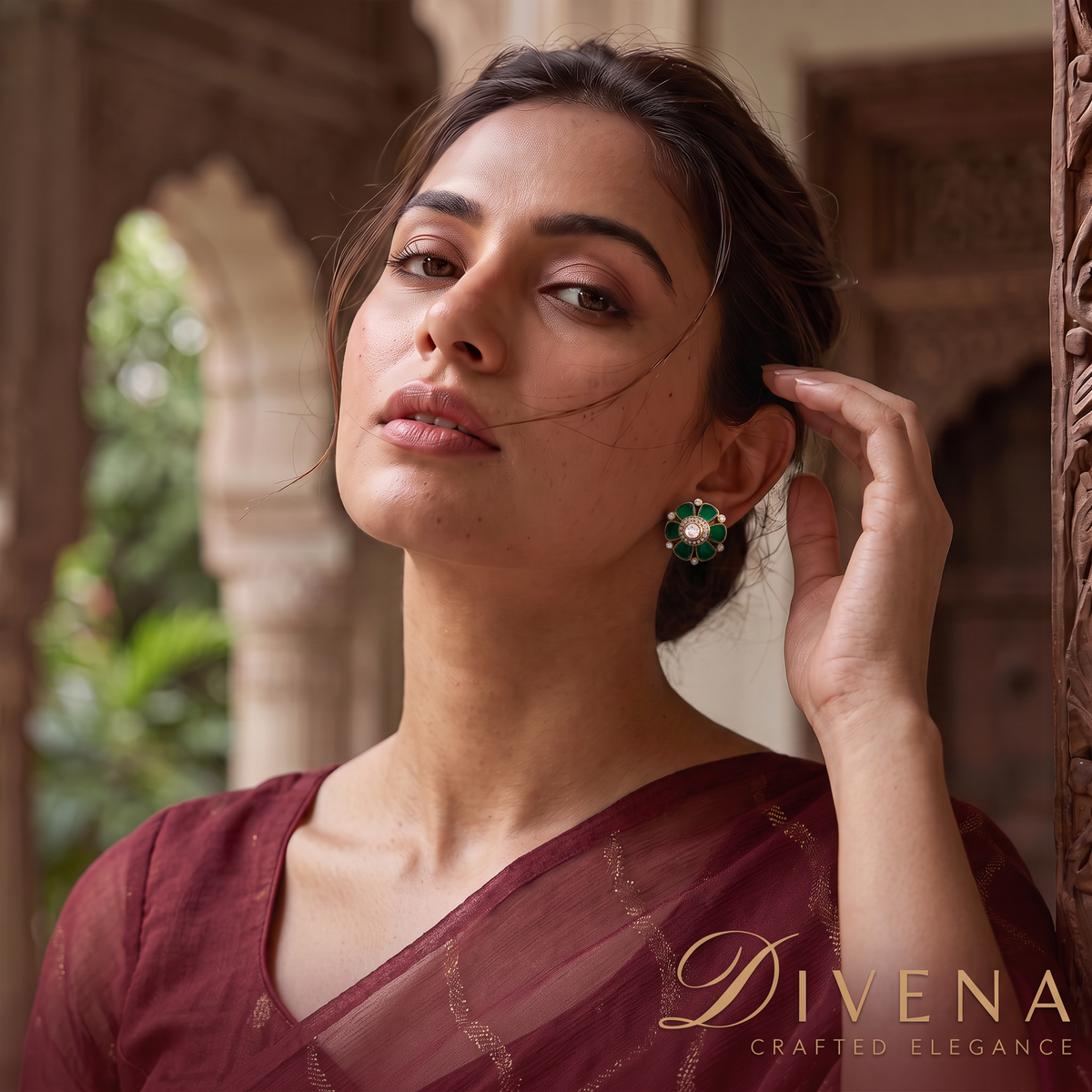Floral Studs Earrings