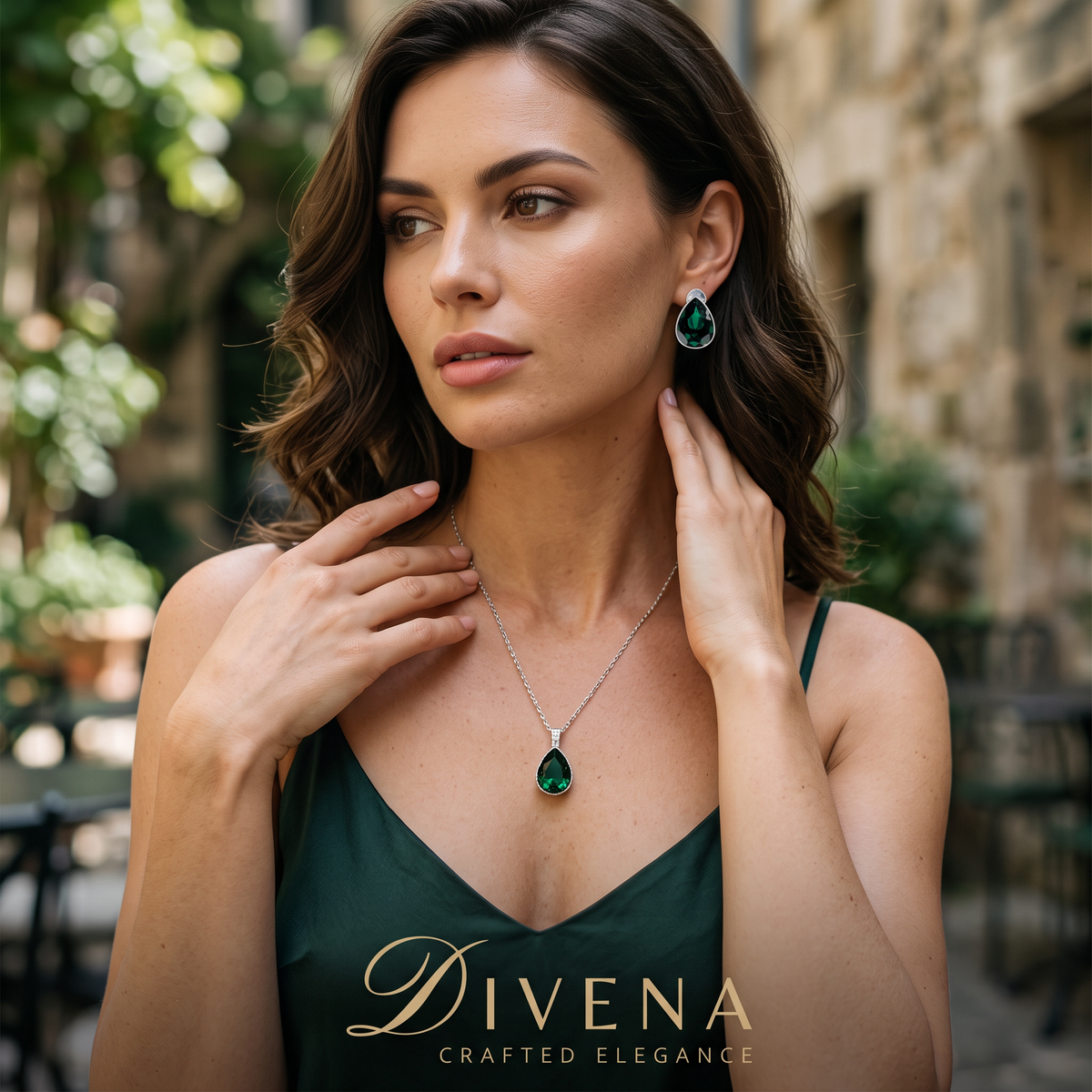 Tear Drop Crystal Pendant