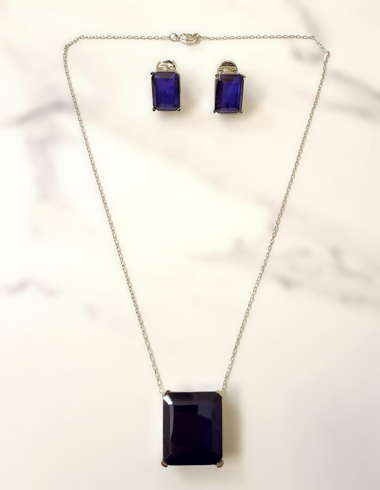 Pippa Doublet Stone Pendant Set