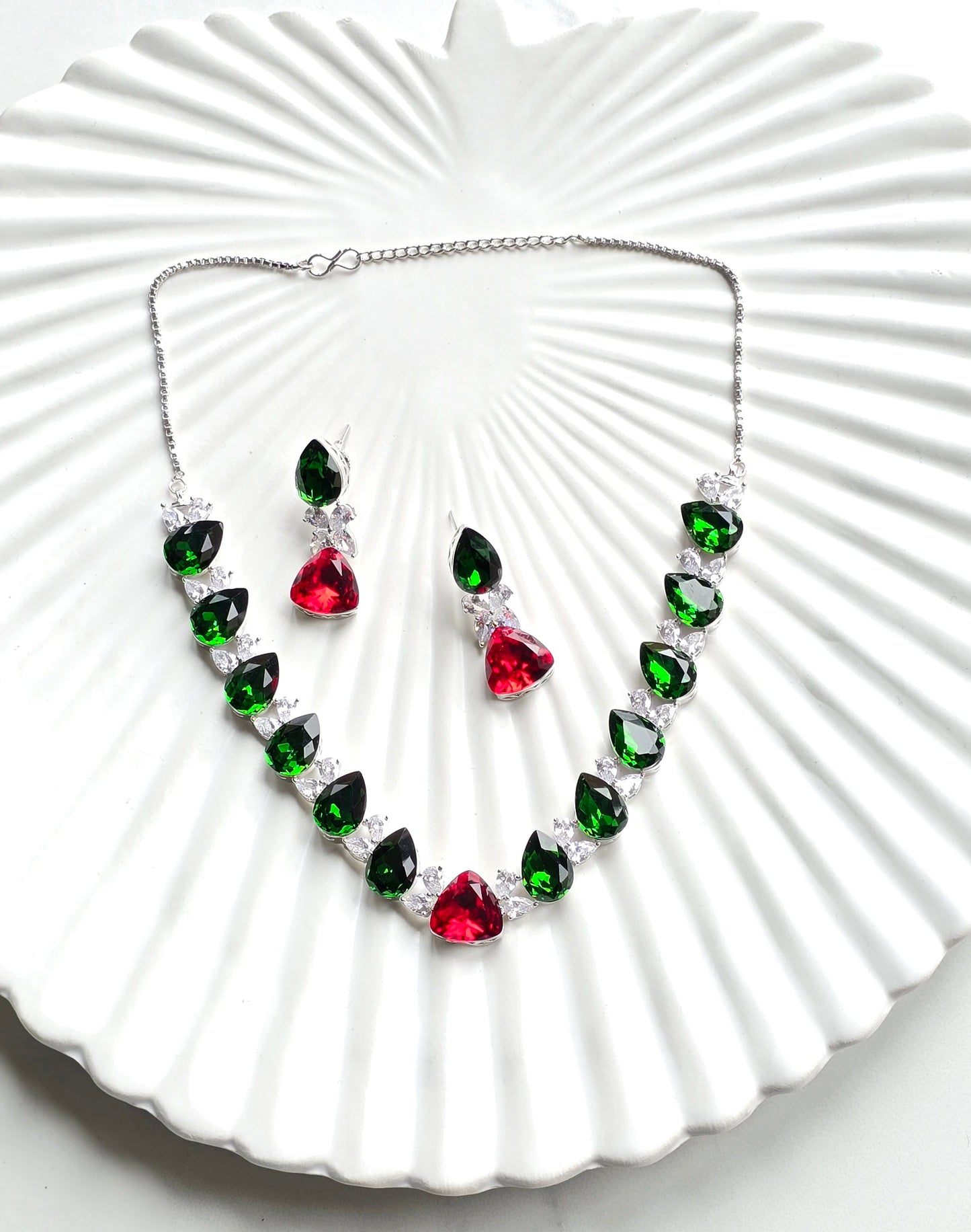 Chelsea Crystal Necklace Set