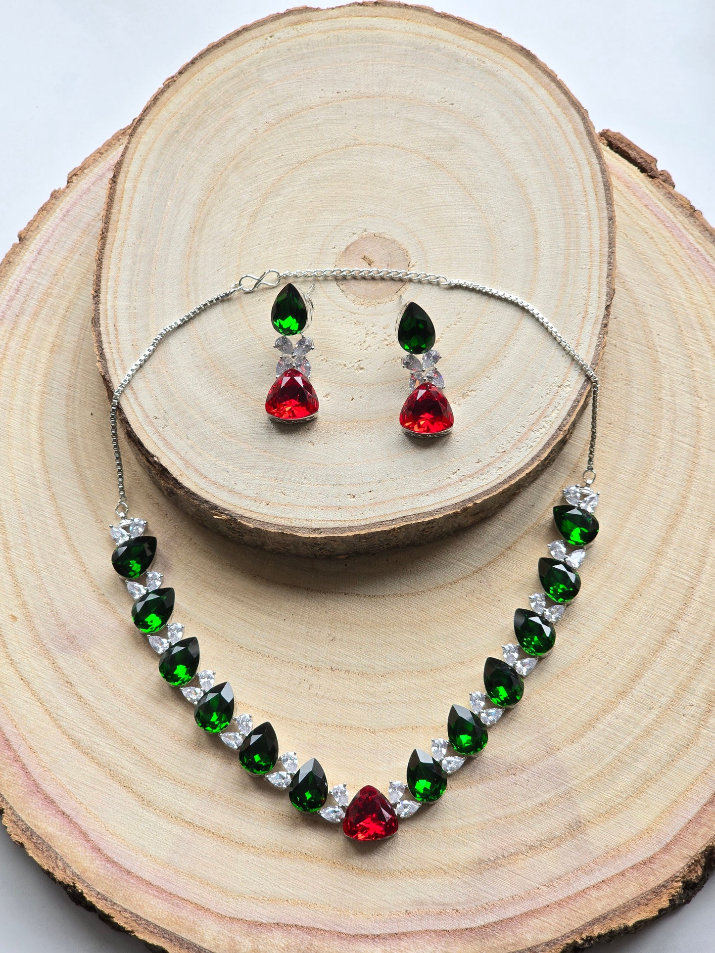 Chelsea Crystal Necklace Set