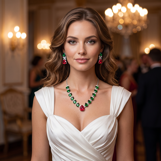 Chelsea Crystal Necklace Set