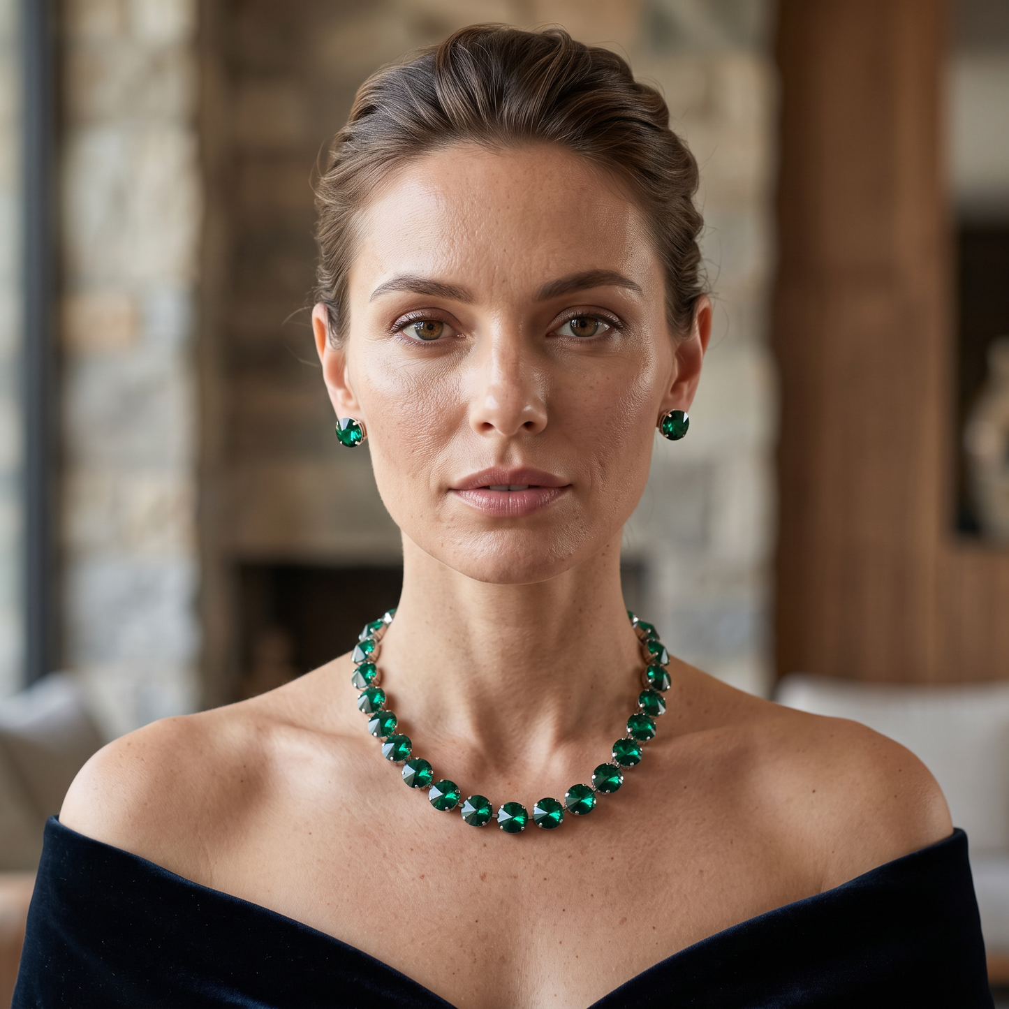 Premium Crystal Necklace Set