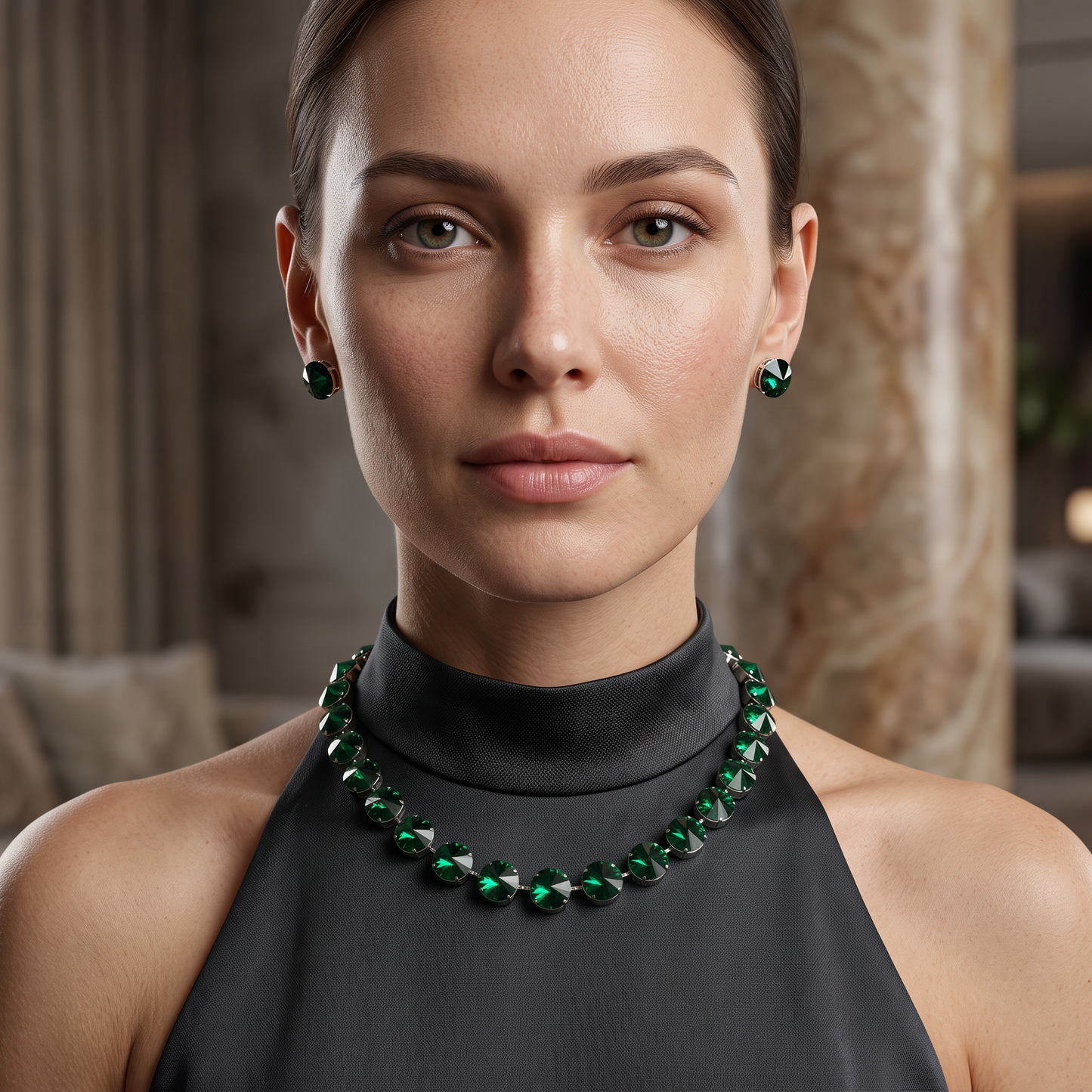 Premium Crystal Necklace Set