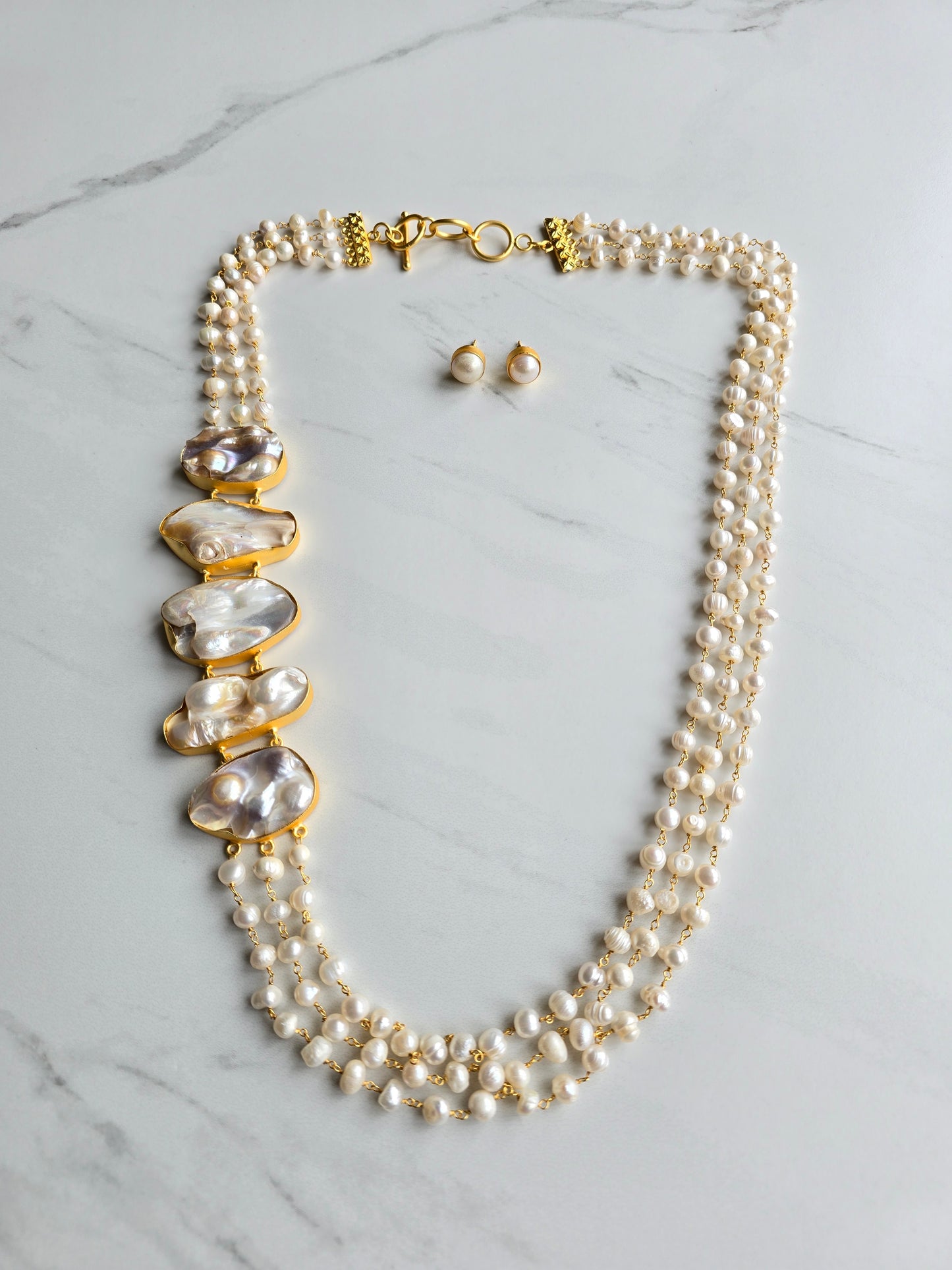 Florence Baroque Pearl Necklace Set